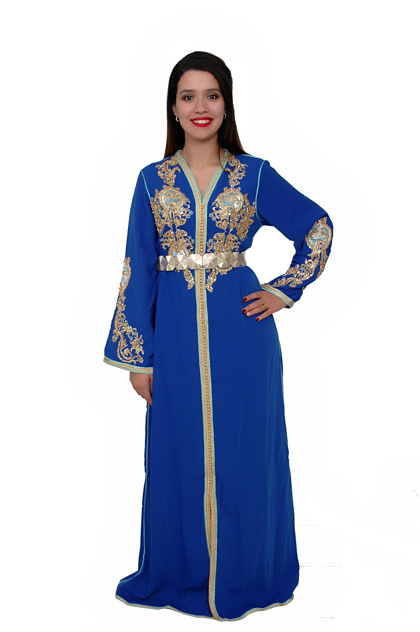 caftan bleu roi