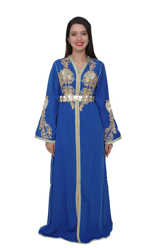 caftan bleu roi